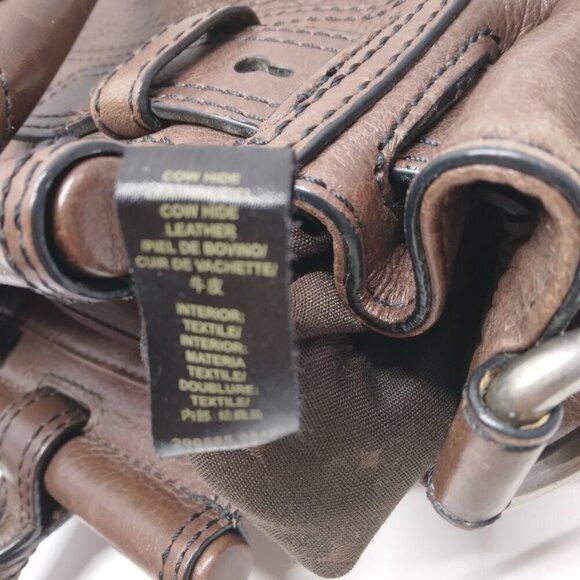 Fossil Maddox Brown Leather Bar Satchel Handbag - Picture 15 of 16